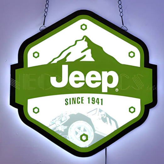 Neonetics Jeep Since 1941 Slim Line LED Sign-7LEDJP-Garage Giant