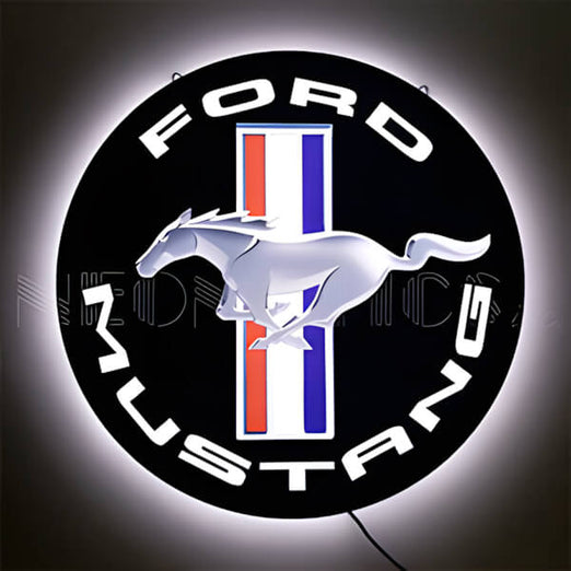 Neonetics Ford Mustang Slim Line LED Sign-7LEDMS-Garage Giant