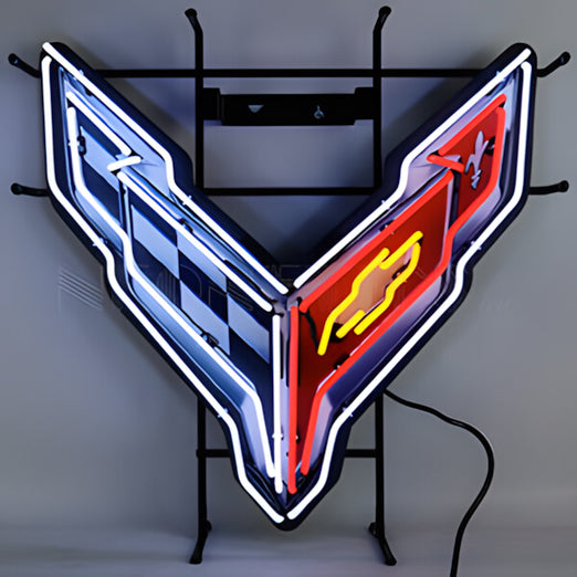 Neonetics Corvette C8 Stingray 24-Inch Neon Sign-5C8COR-Garage Giant