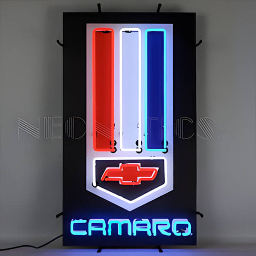 Neonetics Chevy Camaro 19-Inch Neon Sign-5CAMBK-Garage Giant