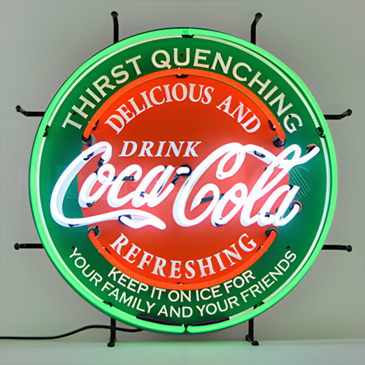 Neonetics Coca-Cola Evergreen 24-Inch Neon Sign-5CCGRN-Garage Giant