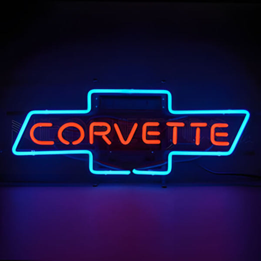 Neonetics Corvette Bowtie 29-Inch Neon Sign-5CORBO-Garage Giant