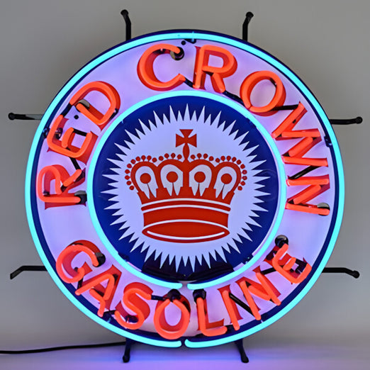Neonetics Red Crown Gasoline 24-Inch Neon Sign-5CROWN-Garage Giant
