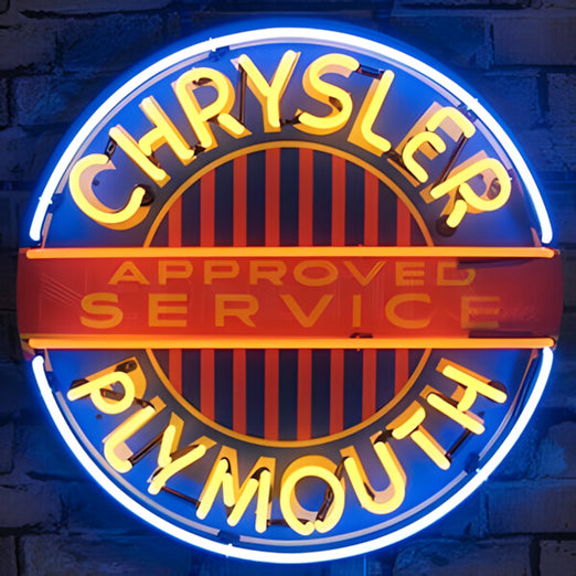 Neonetics Chrysler Plymouth 24-Inch Neon Sign-5CRYPL-Garage Giant