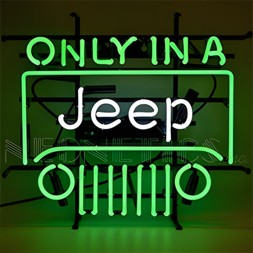 Neonetics Only in a Jeep 20-Inch Neon Sign-5JEEPX-Garage Giant