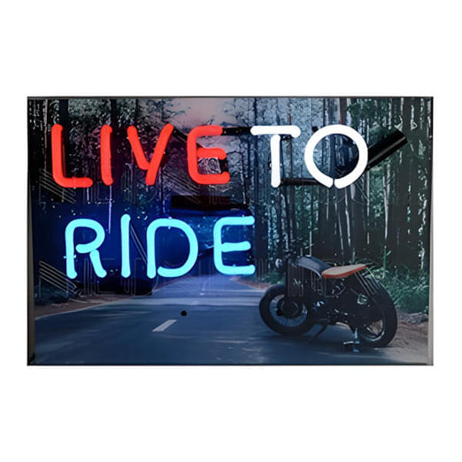 Neonetics Live to Ride 18-Inch Neon Sign-5JRLTR-Garage Giant