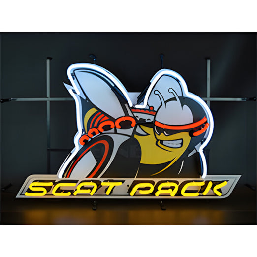 Neonetics Dodge Scat Pack 30-Inch Neon Sign-5SCATB-Garage Giant