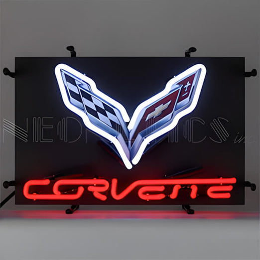 Neonetics Corvette C7 17-Inch Neon Sign-5SMC7J-Garage Giant