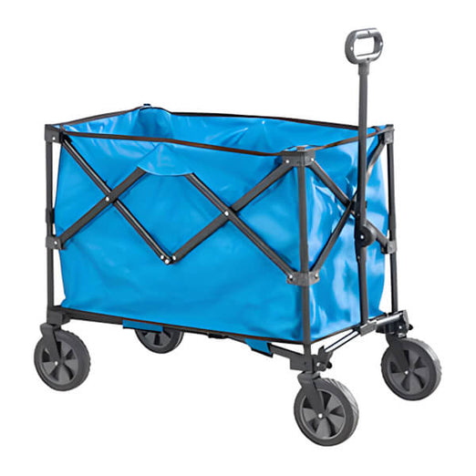 Sunjoy Group Collapsible Folding Wagon Cart with Oversized Capacity and Big Wheels-A408000900-Garage Giant