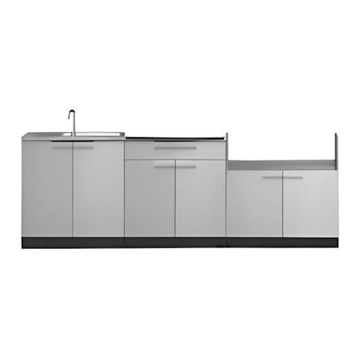 NewAge Outdoor Kitchens Stainless Steel 3-Piece Outdoor Kitchen Set (No Countertop)-67238-Garage Giant
