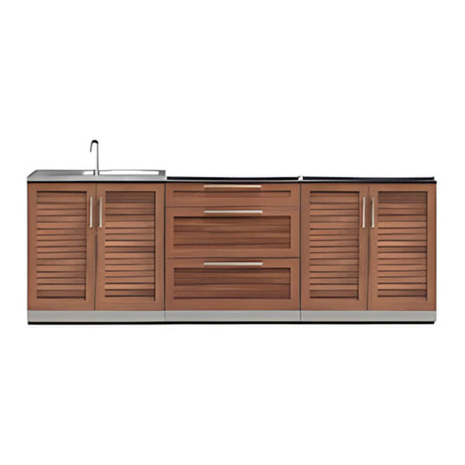 NewAge Outdoor Kitchens Grove 3-Piece Outdoor Kitchen Set (No Countertop)-70102 + 70101 + 70103-Garage Giant