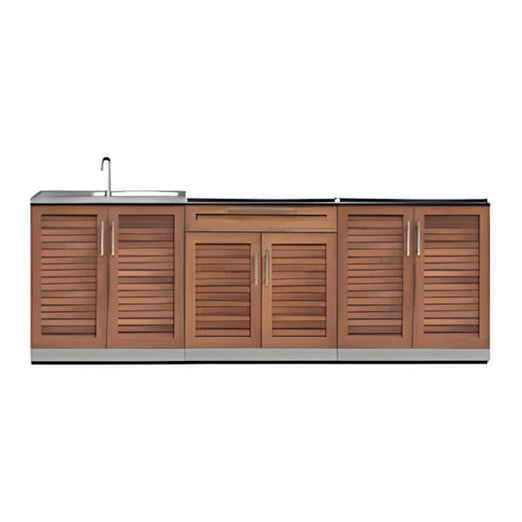 NewAge Outdoor Kitchens Grove 3-Piece Outdoor Kitchen Set (No Countertop)-70102 + 70101 + 70104-Garage Giant