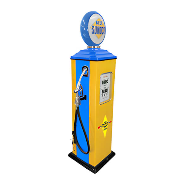 Roadside Relics Blue Sunoco Erie Style Gas Pump Replica-FRR-RETRO-SU-Garage Giant
