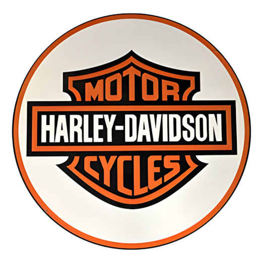 PERGL Harley Davidson Motorcycles 36-Inch Metal Sign | 36-MS-HDM | Garage Giant