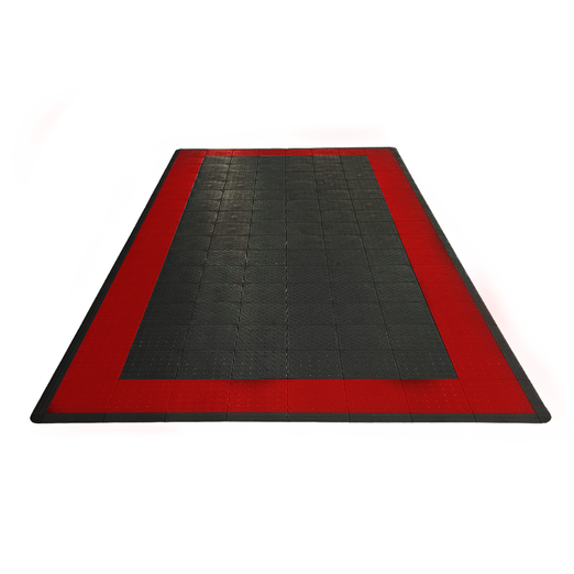 Swisstrax Single Car Garage Floor Mat In Diamondtrax Home Tiles - MAT-DTHM-BRDR300