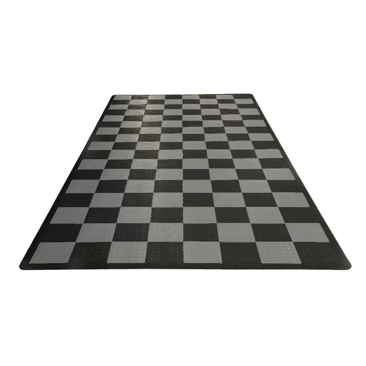 Swisstrax Single Car Garage Floor Mat In Diamondtrax Home Tiles - MAT-DTHM-CHKR200