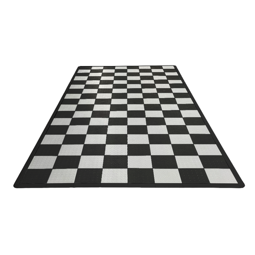 Swisstrax Single Car Garage Floor Mat In Diamondtrax Home Tiles - MAT-DTHM-CHKR600