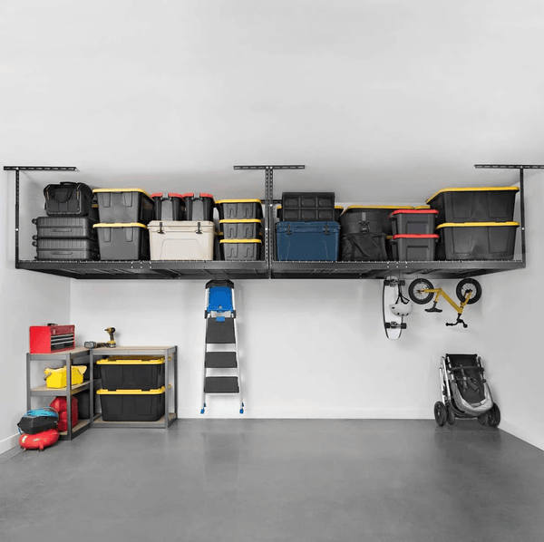 MonsterRAX Two 4' x 8' Overhead Storage Rack with 24-45-Inch Drop