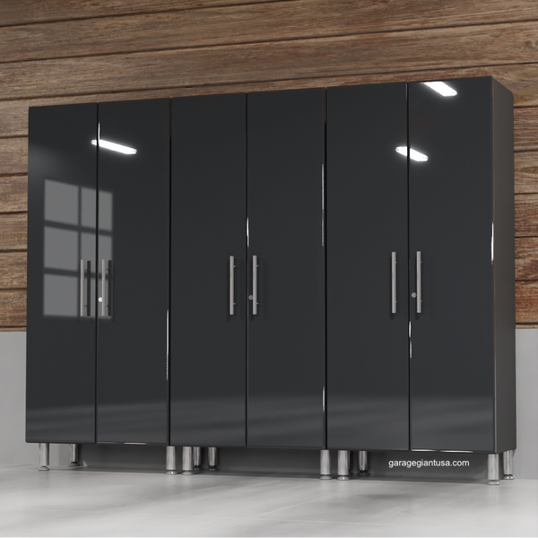 Ulti-MATE Garage Cabinets Tall Cabinets 3-Piece (Free LED Lighting)