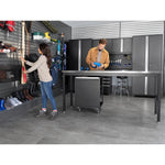 Newage Products Pro 3.0 Series 84" Adjustable Workbench-55216-Black-Bamboo Worktop-Garage Giant