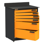 Swivel Storage Solutions Workbench With Drawers, 6-Drawer Modular Base Inline Storage Unit-PRO803606-Garage Giant