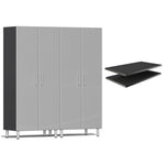 Ulti-MATE Garage Cabinets Tall Cabinets 3-Piece With Extra Shelves-UG22624S-Stardust Silver-Garage Giant