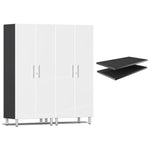 Ulti-MATE Garage Cabinets Tall Cabinets 3-Piece With Extra Shelves-UG22624W-Starfire White-Garage Giant