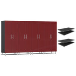 Ulti-MATE Garage Cabinets Tall Cabinets 4-Piece With Extra Shelves-UG22644R-Ruby Red-Garage Giant