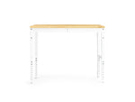 Newage Products Pro 3.0 Series 48" Adjustable Workbench-55935-White-Bamboo Worktop-Garage Giant