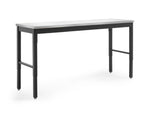 Newage Products Pro 3.0 Series 72" Adjustable Workbench-55946-Black-Bamboo Worktop-Garage Giant