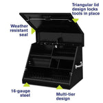 Montezuma 26" x 18" Triangle Tool Box-SE250B-Steel-Garage Giant