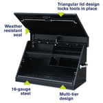 Montezuma 30" x 15" Triangle Tool Box-ME300B-Steel-Garage Giant