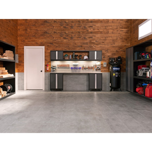 mover kutter Fordampe Newage Luxury Vinyl Tile Flooring (7-Pack) - Garage Giant