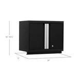 Newage Products Bold 3.0 Series 24" Wall Cabinet-49000-Black-Garage Giant