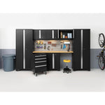 Newage Products Bold 3.0 Series 24" Wall Cabinet-49000-Black-Garage Giant