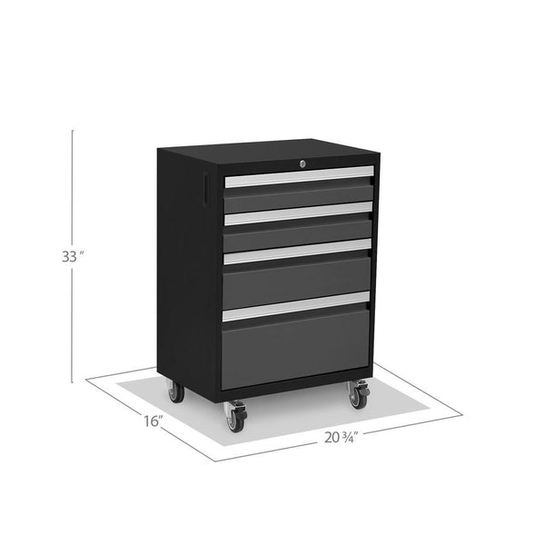 nowell U&L 美品　ブラック NewAge Garage Cabinets Bold Series Rolling Tool Drawer Cabinet