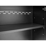 Newage Products Pro 3.0 Series 16-Piece Garage Cabinet Corner Set-52159-Grey-Bamboo Worktop-None-Garage Giant