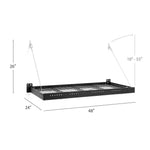 Newage Products Pro 3.0 Series Garage Shelf-40404-Black-1x 2ft. x 4ft.-Garage Giant