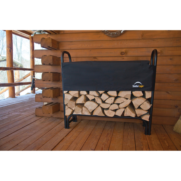 Shelterlogic Heavy Duty Firewood Rack With Cover Garage Giant