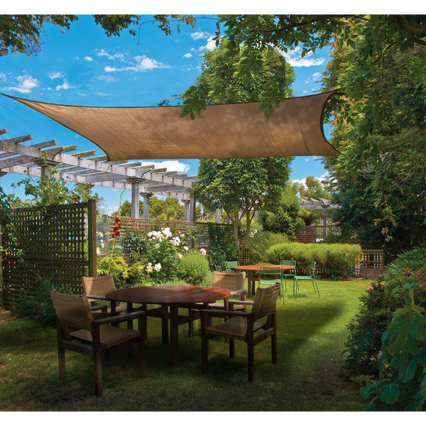 Shelterlogic Heavyweight Square Shade Sail In Sand Color Garage Giant
