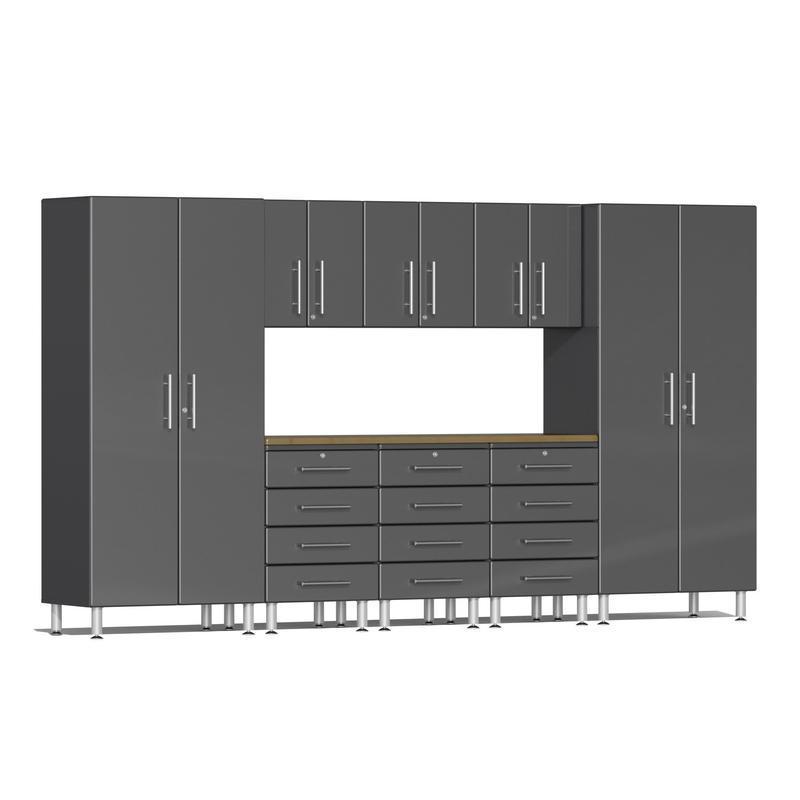 Ulti-MATE Garage Cabinets 9-Piece Set With 3X Tool Drawer Cabinets-UG22092G-Graphite Grey-Garage Giant