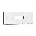 Ulti-MATE Garage Cabinets 9-Piece Set With 4X Tall Cabinets, Extra-Wide Base/Wall Cabinets-UG24092W-Starfire White-Garage Giant