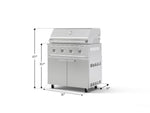 NewAge Outdoor Kitchens Stainless Steel 2-Piece Cabinet set with Casters, Grill Cabinet and Performance Grill-72946-Garage Giant 