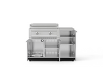 NewAge Outdoor Kitchens Classic Series 4-Piece Griddle Island · 304 Stainless Steel · SS Door · Platinum Griddle 