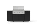 NewAge Outdoor Kitchens Outdoor Grill Island Stainless-Steel 6-Piece Cabinet Set with Casters and 1 Door, Grill Cabinet, Performance Grill, Countertops 