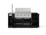 NewAge Outdoor Kitchens Outdoor Grill Island Stainless-Steel 5-Piece Cabinet Set with Sink, 1 Door, Grill Cabinet, Performance Grill and Stainless Steel Countertop - (Liquid Propane) 