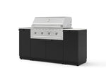 NewAge Outdoor Kitchens Outdoor Grill Island Stainless-Steel 5-Piece Cabinet Set with Sink, 1 Door, Grill Cabinet, Performance Grill and Stainless Steel Countertop - (Natural Gas) | Garage Giant 