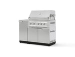 NewAge Outdoor Kitchens Outdoor Grill Island Stainless-Steel 3-Piece Cabinet Set with Sink, Grill Cabinet and Platinum Grill-73963-Garage Giant 