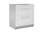 NewAge Outdoor Kitchens Stainless Steel 3-Drawer Cabinet-70407-Garage Giant 