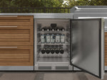 NewAge Outdoor Kitchens Stainless Stee Louvered Door 6-Piece Cabinet Set with Sink, Bar, Grill Cabinet, Platinum Griddle, Countertop and Stainless Steel Door Fridge-75120-Garage Giant 